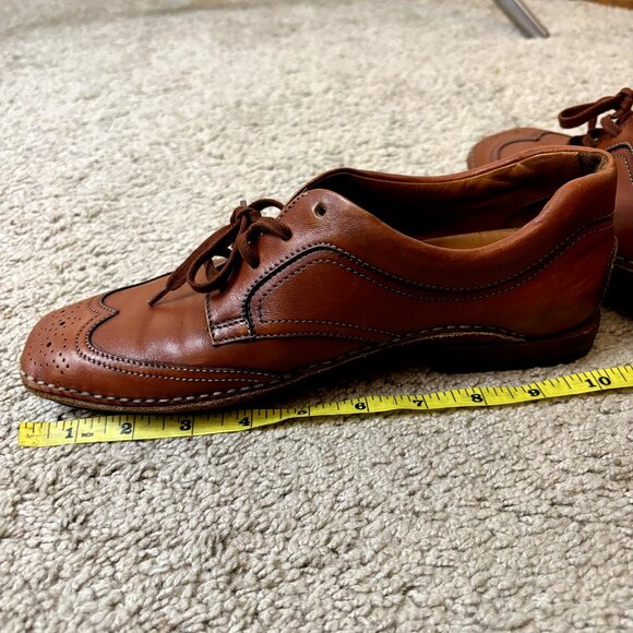 TOD'S $750 Brown Leather Wingtip Brogues Size 39 EU Men's 9 Lace-Up Dress Shoes‎ - Picture 15 of 16